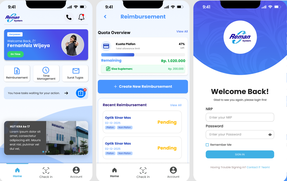 EIS Mobile UI/UX Design